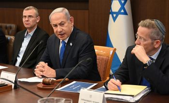 Le Premier ministre israélien Benjamin Netanyahou lors de la réunion du cabinet ministérielle, 3 septembre 2023
