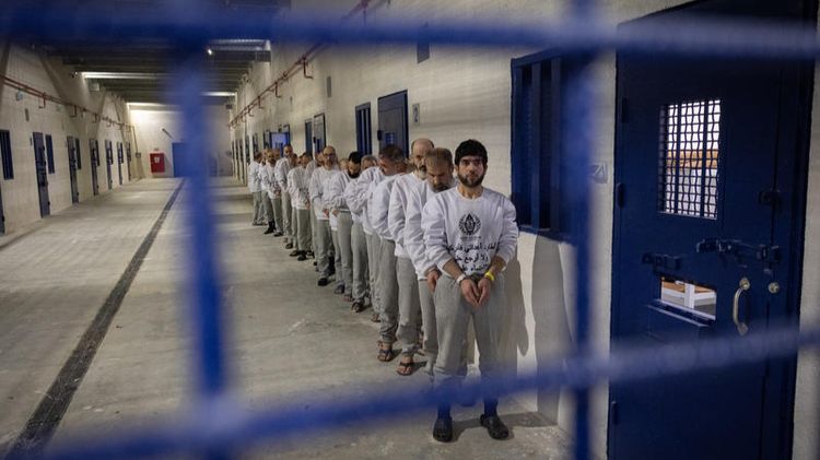 Illustration - Détenus palestiniens dans une prison israélienne