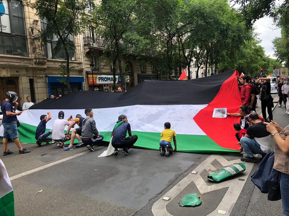 Manifestation pro-palestinienne à Paris le 27.06.20
