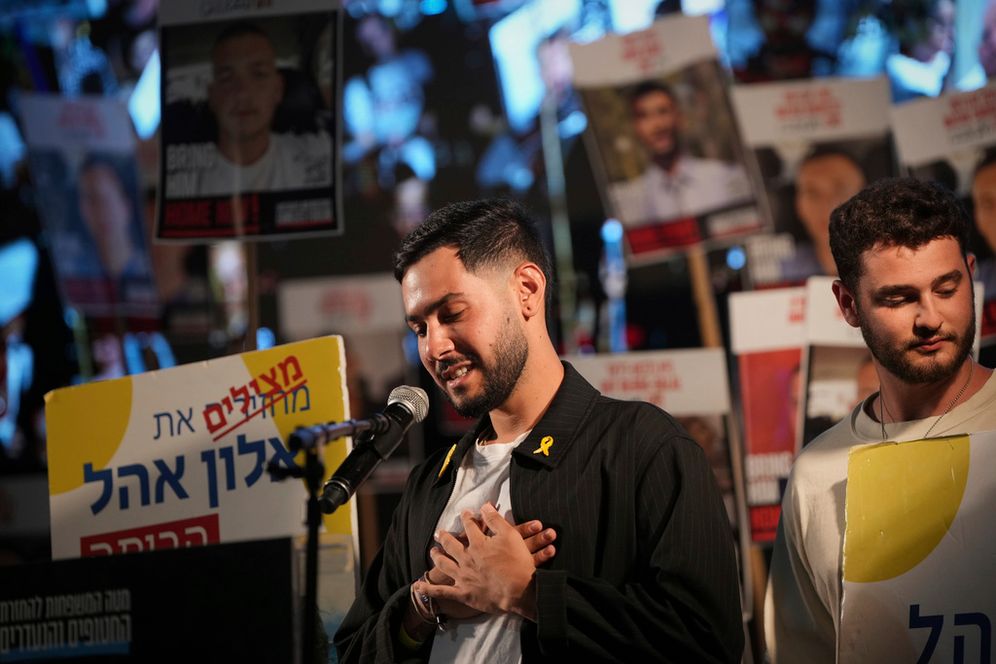 AP Photo/Ohad Zwigenberg L'ancien otage israélien, Eliya Cohen, août 2025