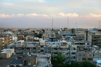 This Friday, May 17, 2019 photo shows a general view of downtown Tehran, Iran.