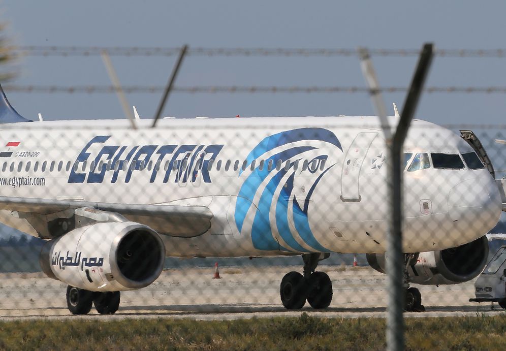 AP Photo/Petros Karadjias, File Egyptair airplane at Larnaca airport, Cyprus