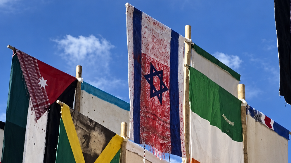 Drapeau israélien place de la Bastille Paris