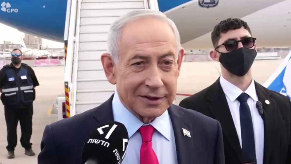 Départ de Benjamin Netanyahou pour Washington, le 10.02.2026