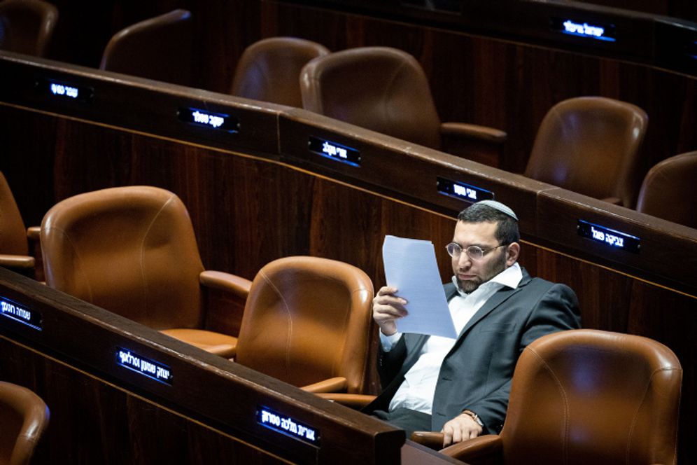 Yonatan Sindel/Flash90 MK Yitzhak Wasserlauf at a plenum session at the assembly hall of the Knesset, the Israeli parliament in Jerusalem, Israel.