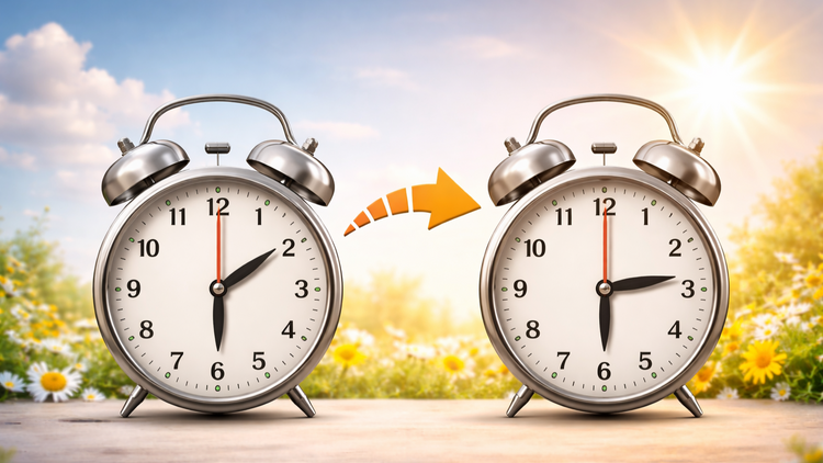 הזזת המחוגים לשעון קיץ