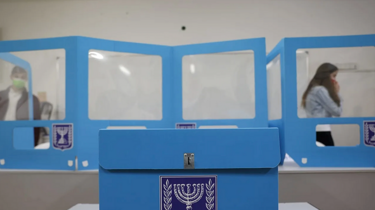 Israel Elections: A polling station in Jerusalem, as Israelis vote in their general elections, on March 23, 2021.
