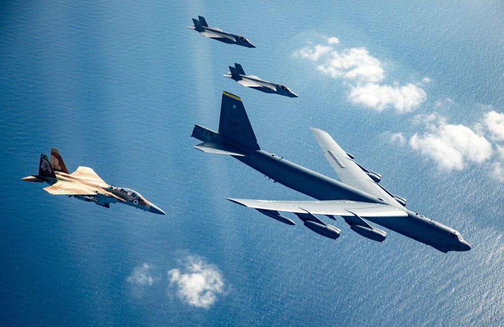 IAF and USAF planes participate in joint aerial exercises