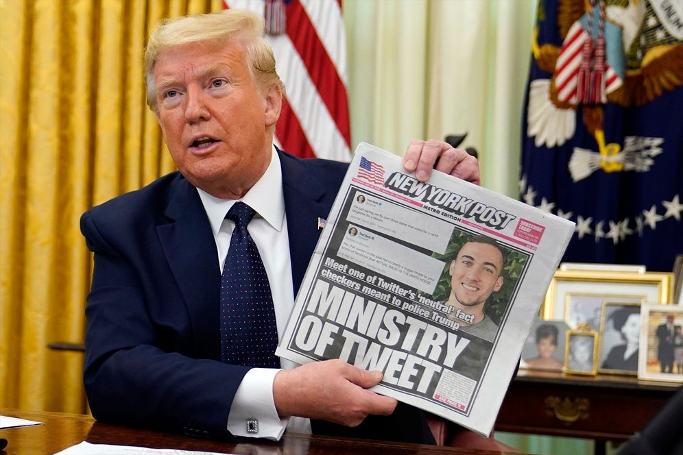 Trump Signs Executive Order Targeting Legal Protections Of Social Media ...