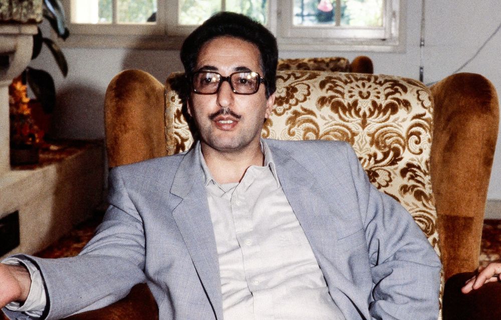 This file photo taken on August 19, 1981, shows former president of Iran Abolhassan Banisadr, in Auvers-sur-Oise, in the outskirts of the French capital Paris.