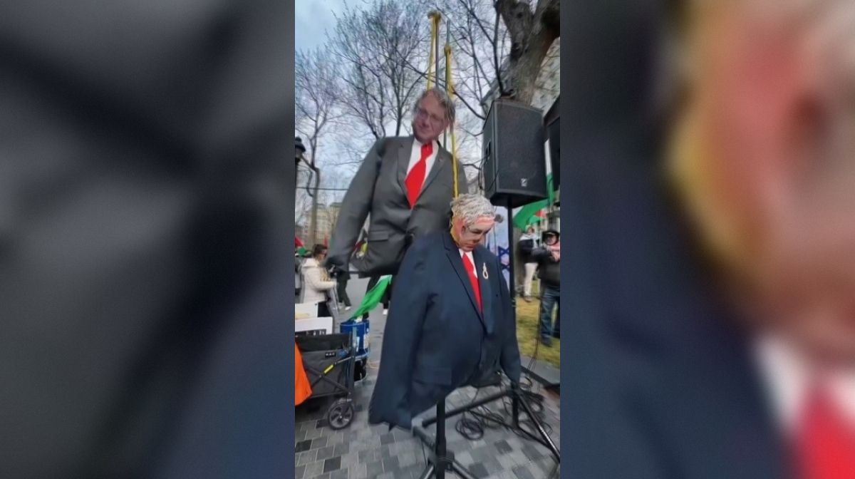 Canada : des effigies de Netanyahou, Ben Gvir et Trump pendues lors d’une manifestation pro-palestinienne