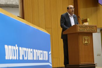 Head of the Balad political party Sami Abu Shehadeh speaks at an Election committee meeting in Jerusalem, on September 29, 2022.