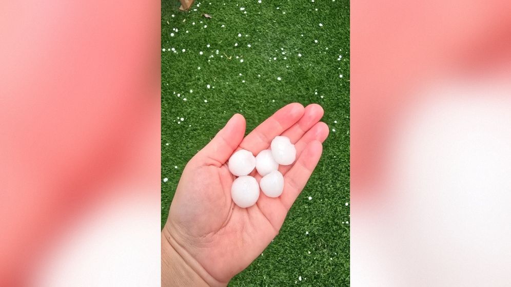 כדורי ברד בגודל פינג פונג בבאר שבע 