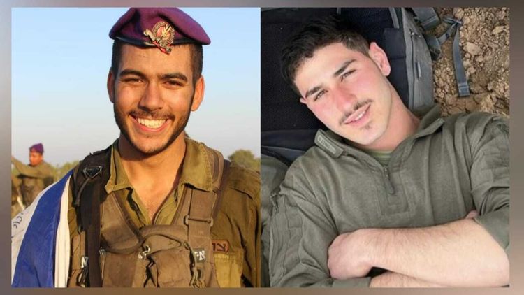 (Left to right) First Sergeant Nachman Meir Haim Vaknin and First Sergeant Noam Bittan, who were killed fighting in the southern Gaza Strip