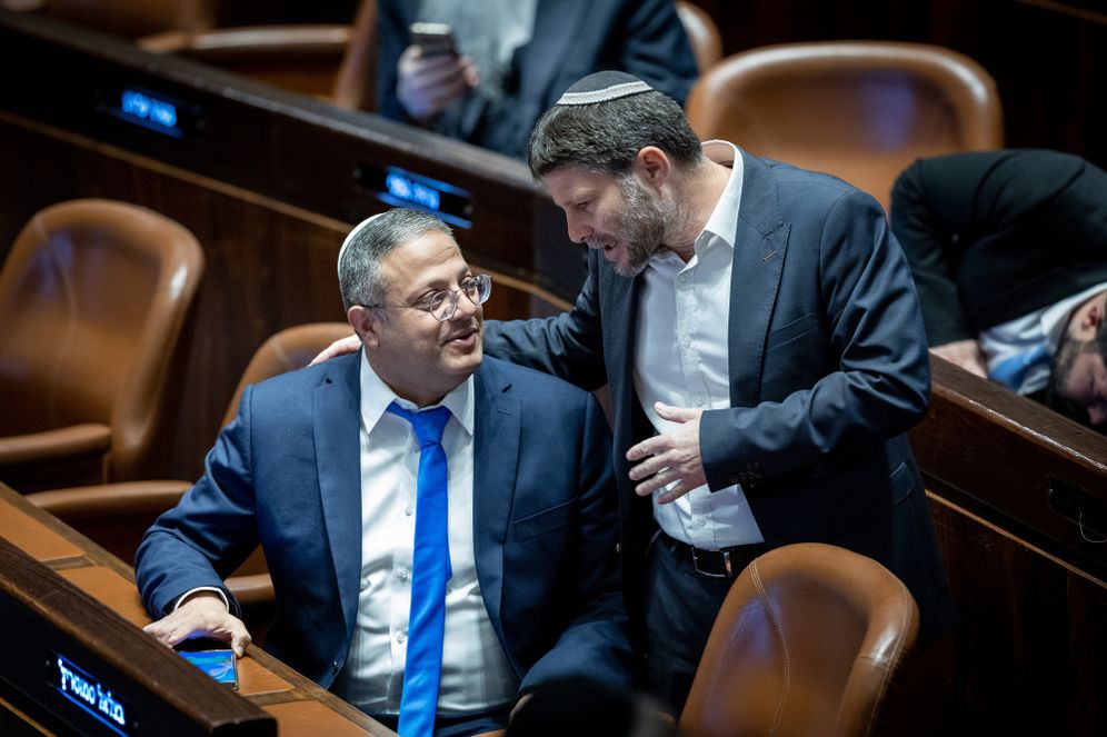 Itamar Ben Gvir et Betsalel Smotrich à la Knesset