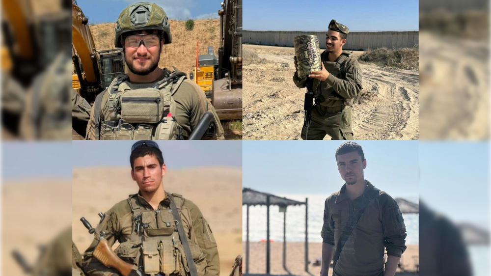 Le sergent Meir Shimon Amar, le sergent Moshe Nissim Frech, le sergent réserviste Benyamin Asulin et le sergent Noam Aharon Musgadian