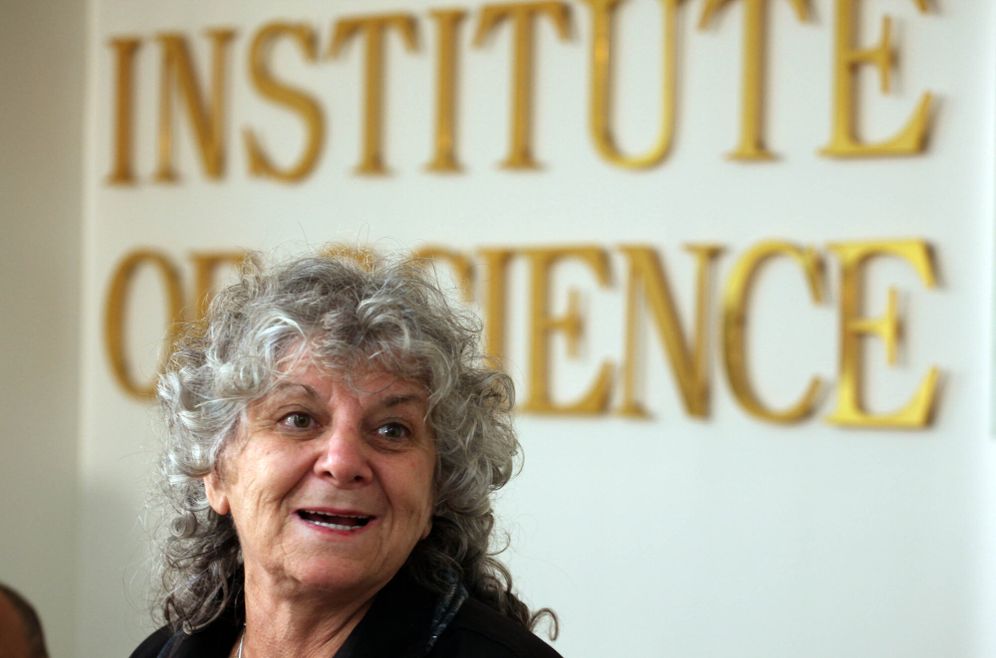 FLASH90 Israeli scientist Ada Yonath, professor at the Weizmann Institute of Science, at a press conference in Rehovot on October 07, 2009.