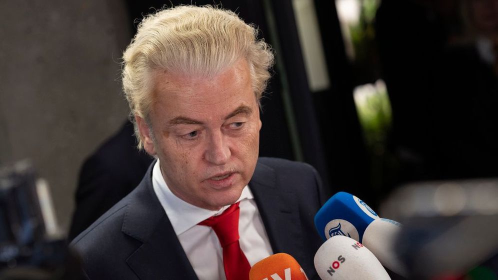 Geert Wilders, chef du Parti pour la liberté, le plus grand du Parlement hollandais