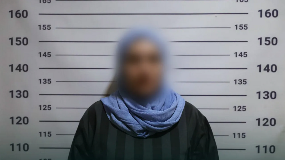 (photo credit: Courtesy of Internal Security Forces of Syria) A.Y. was arrested by the Internal Security Forces of Syria following a video circulating where she "engages in witchcraft."
(photo credit: Courtesy of Internal Security Forces of Syria)