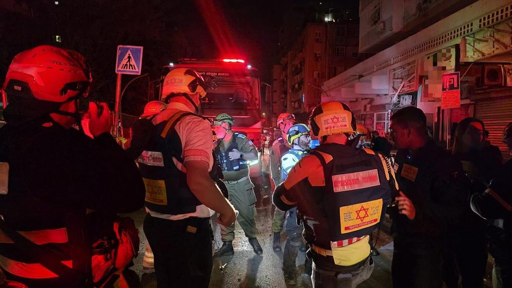Lieu de la chute du débris de missile iranien à Rishon LeZion, le 09.03.2026