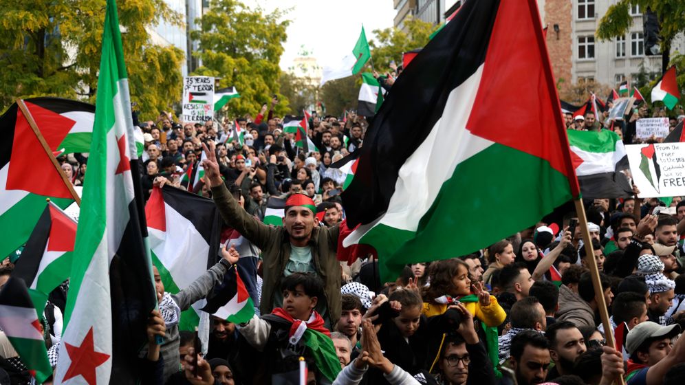 Manifestation pro-palestinienne à Bruxelles, Belgique