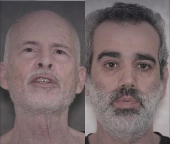 Israeli hostages Omri Miran and Keith Siegal