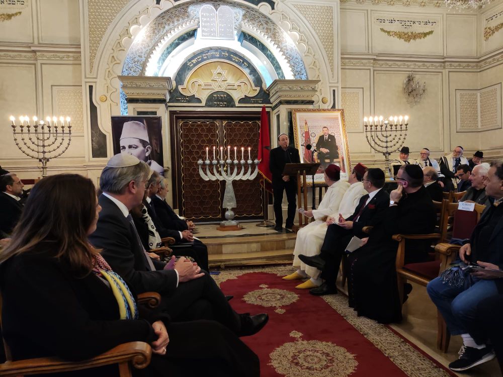 The "Beit El" Jewish Synagogue in Casablanca, Morocco