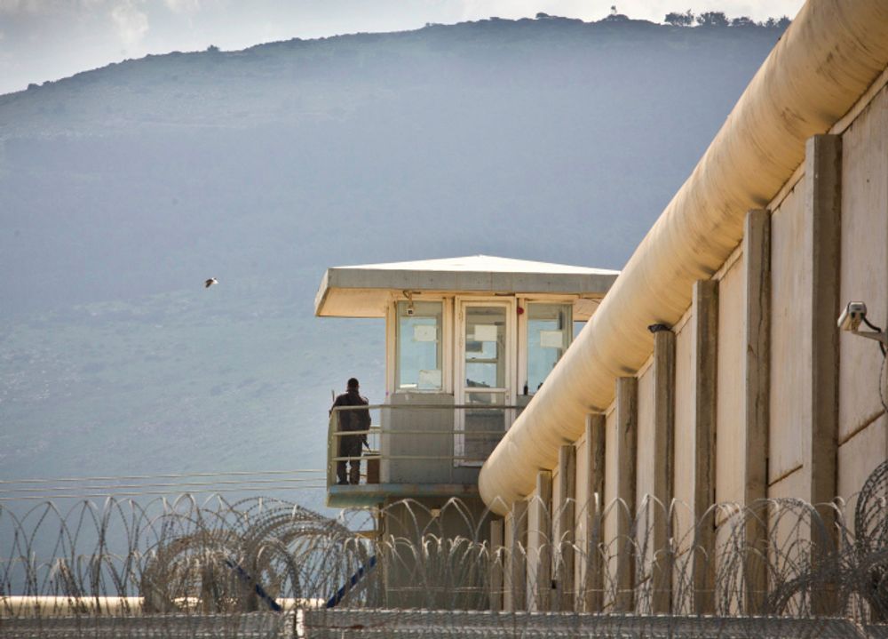 An Israeli prison guard on duty at the Israeli Prison Authorities, Gilboa Prison, in northern Israel, February 28, 2013.
