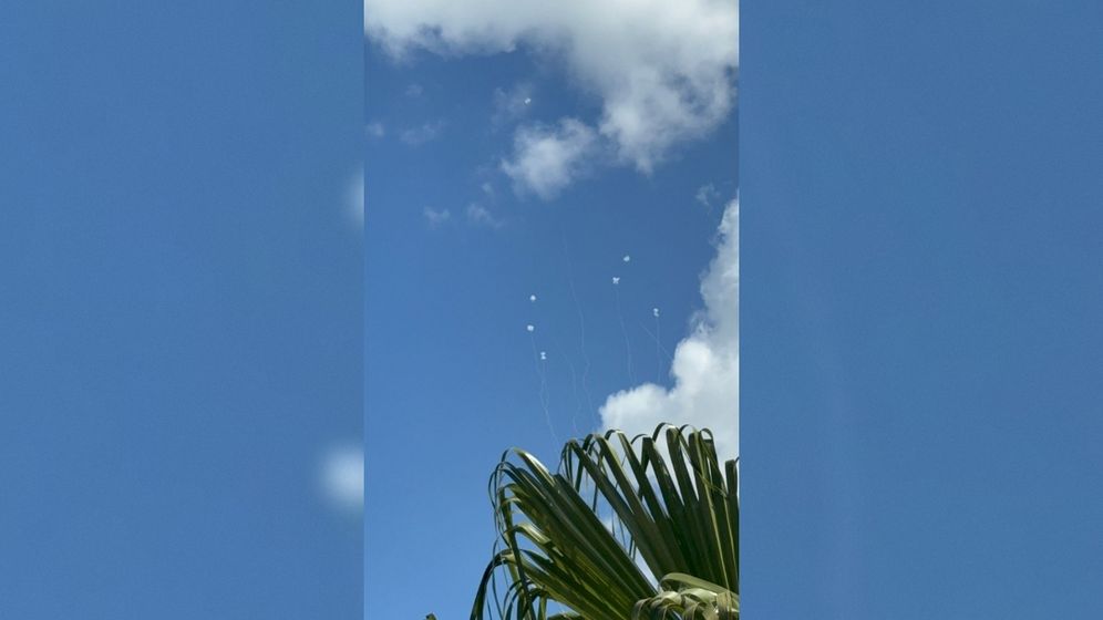 Interceptions de roquettes du Hezbollah dans le nord d'Israël, le 24.03.2026