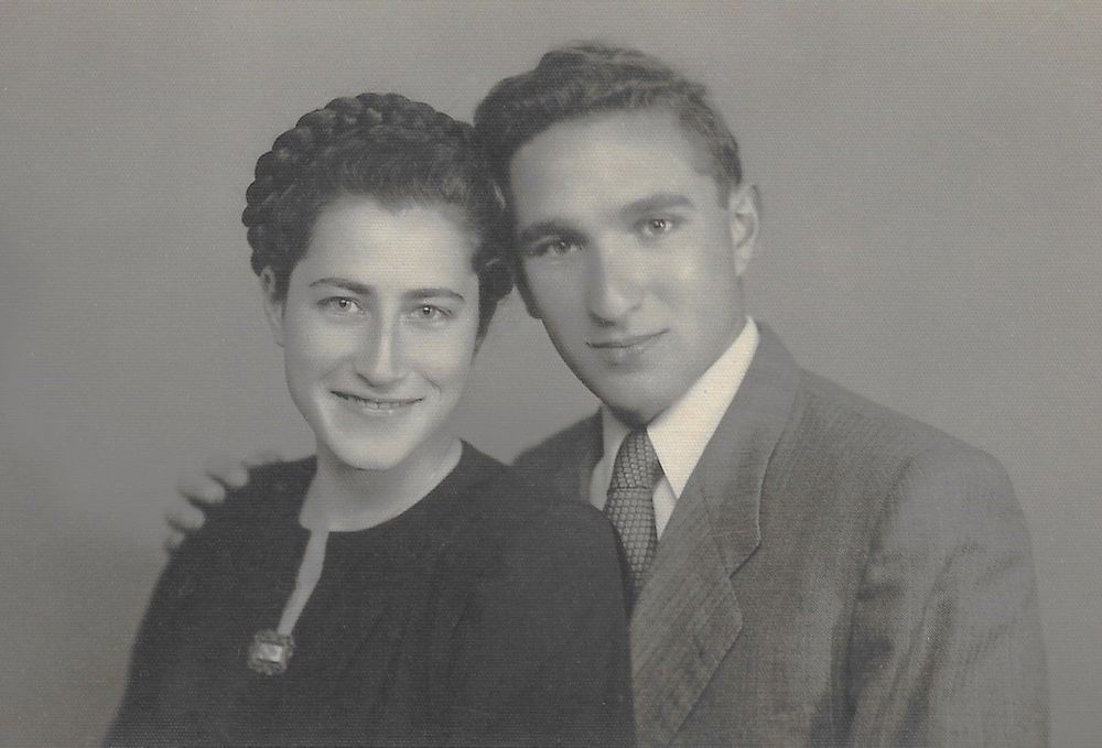 الراحل دوف برودر وزوجته باتيا برودر، 1947
