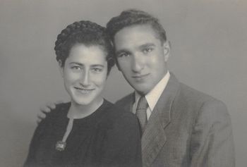 The late Dov Broder and his wife, Batya Broder, 1947