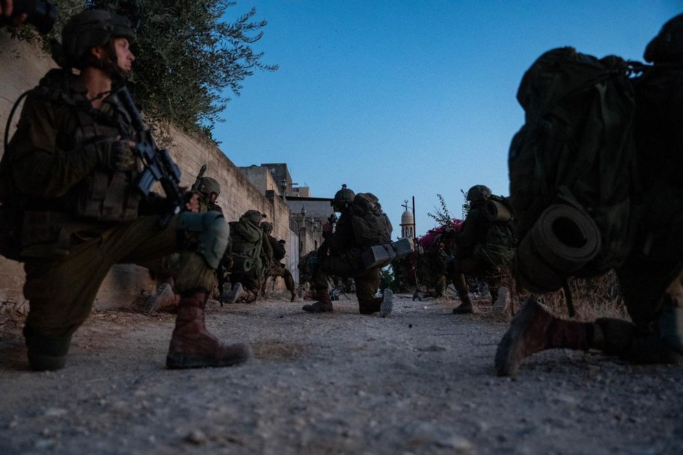 IDF troops operating in Jenin, West Bank