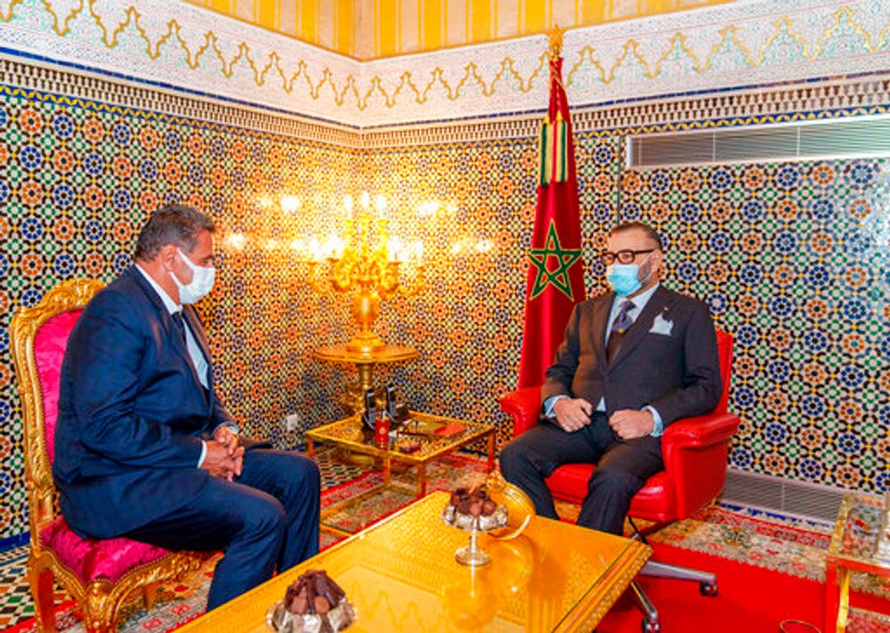 العاهل المغربي محمد السادس يستقبل عزيز أخنوش رئيس حزب التجمع الوطني للأحرار