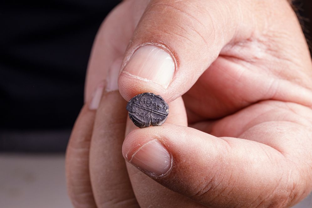 Bulla (seal) from 7th century BC bearing the Hebrew biblical name of Adoniyahu was excavated from dirt in Jerusalem back in 2013, and uncovered in August, 2019 by an Israeli teen volunteer