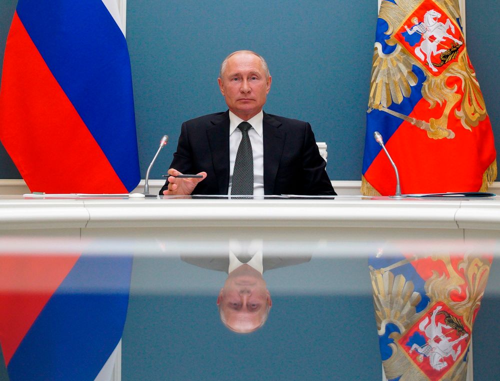 Russian President Vladimir Putin in Moscow, Russia, on June 30, 2020.