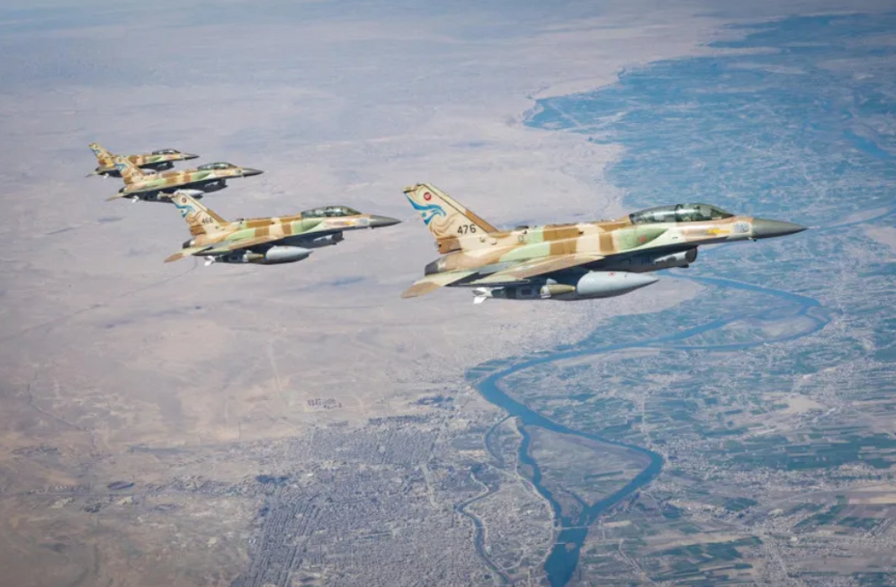 (credit: IDF Spokesperson’s Office) Allied air power in formation: Israel Air Force F-16 fighter jets fly in formation during a mission against Iran, as the US and Israel conduct unprecedented, fully integrated multi-domain operations against Iranian military targets.