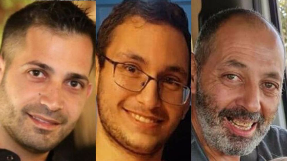 Right to left: Eitan Levy, Tamir Nimrodi, Uriel Baruch