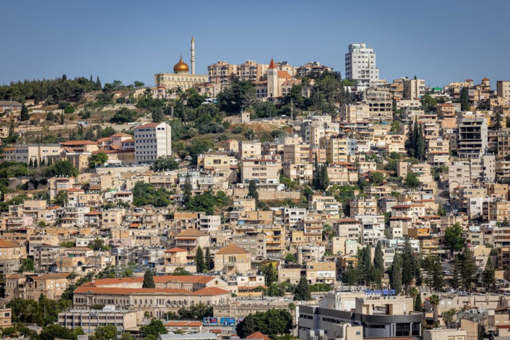 The Arab city of Nazareth in northern Israel.
