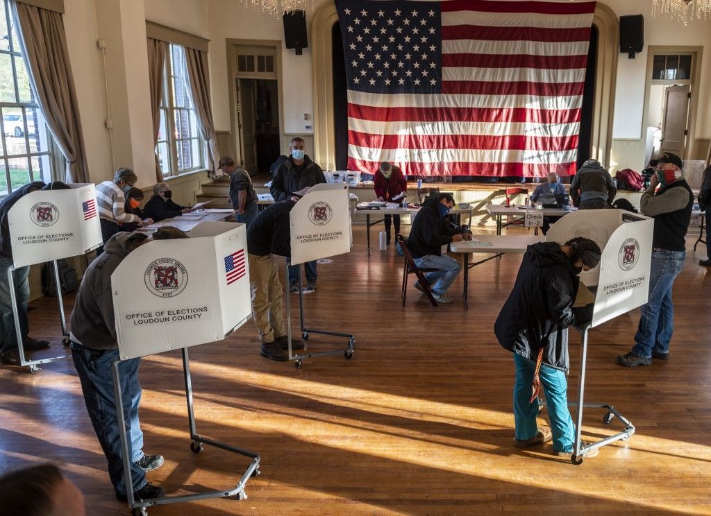 US Polling Stations Open As Record Turnout Expected For Presidential