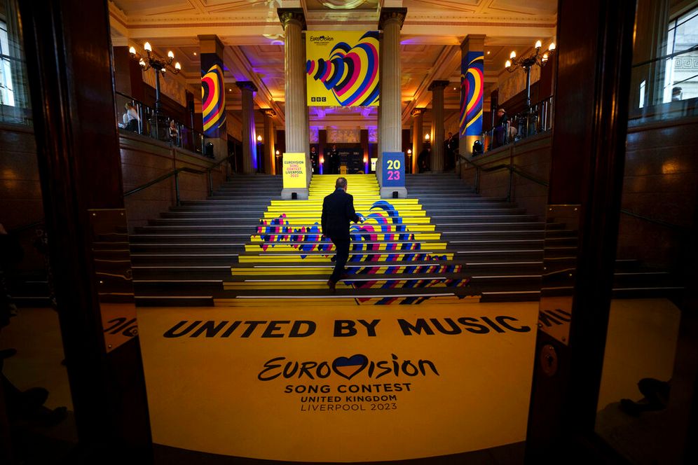 AP Photo/Jon Super Eurovision 2023 in Liverpool, UK.