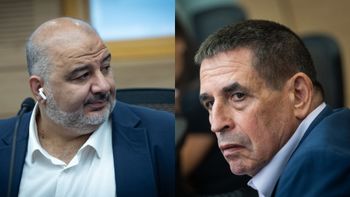 يوآف سغالوفيتش (يمين)، منصور عباس (يسار)