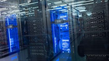 File photo of a data center in Levittown, New York