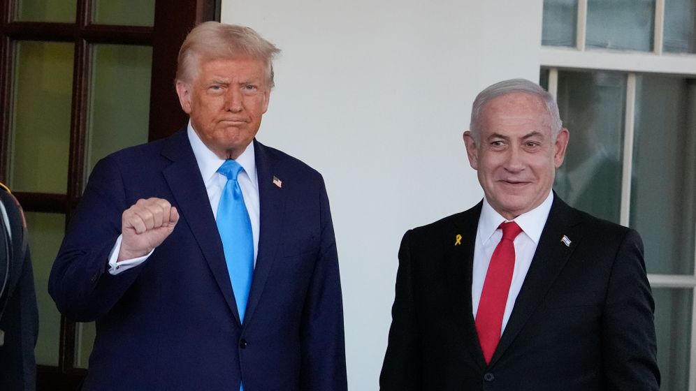 AP Photo/Alex Brandon בנימין נתניהו ודונלד טראמפ. ארכיון
