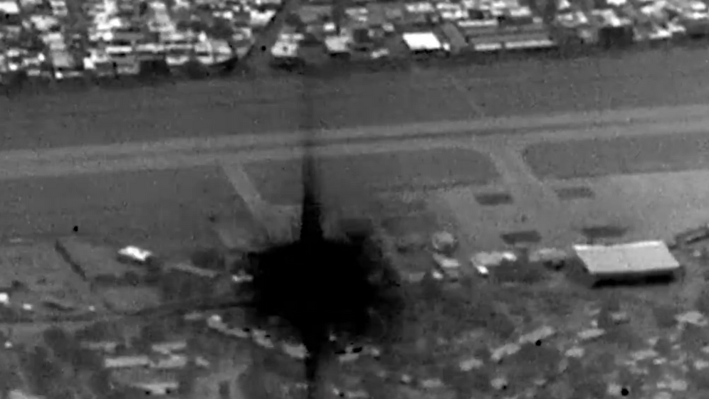 Frappes américaines contre des installations militaires iraniennes sur l’île de Kharg, le 14.03.2026