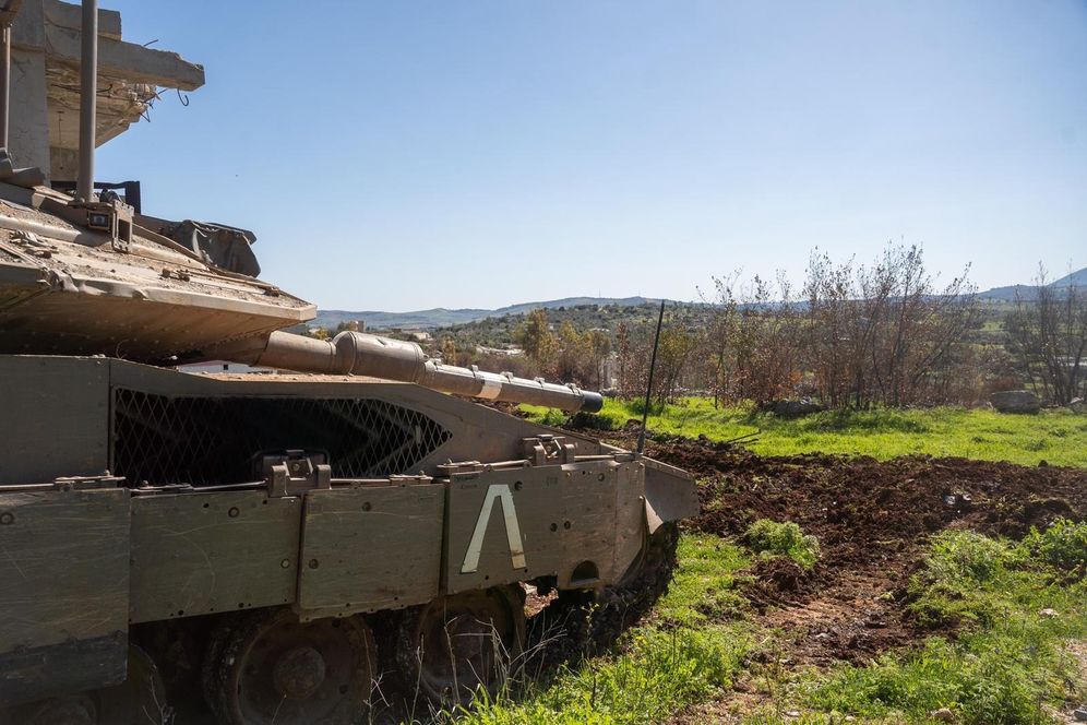 IDF spokeman دبابة تابعة للفرقة 146 على الحدود اللبنانية