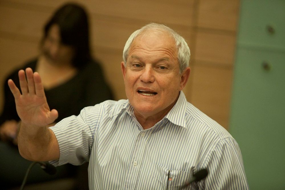 Likud Minister and chairman of the Welfare and Health Committee, Haim Katz seen at the Israeli Parliament in Jerusalem on October 28, 2013.
