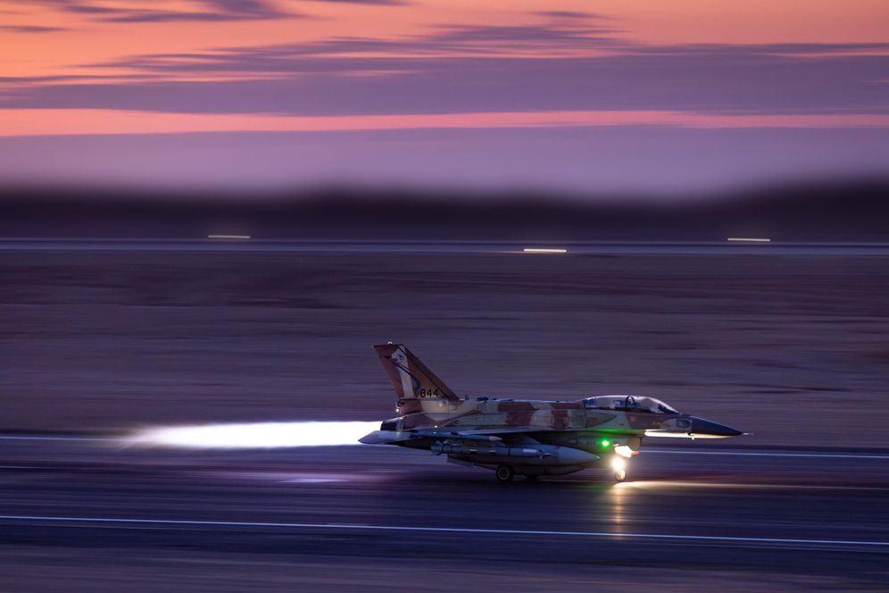 מטוס חיל האוויר ממריא לתקיפה באיראן, מרץ 2026