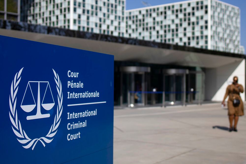 The exterior view of the International Criminal Court in The Hague, Netherlands.
