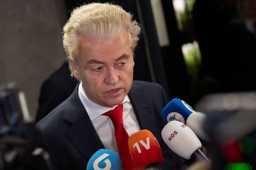 Geert Wilders, chef du Parti pour la liberté, le plus grand du Parlement hollandais