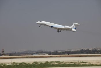 A Gulfstream G550 business jet configured as an intelligence aircraft termed the "Oron" by Israel's military.